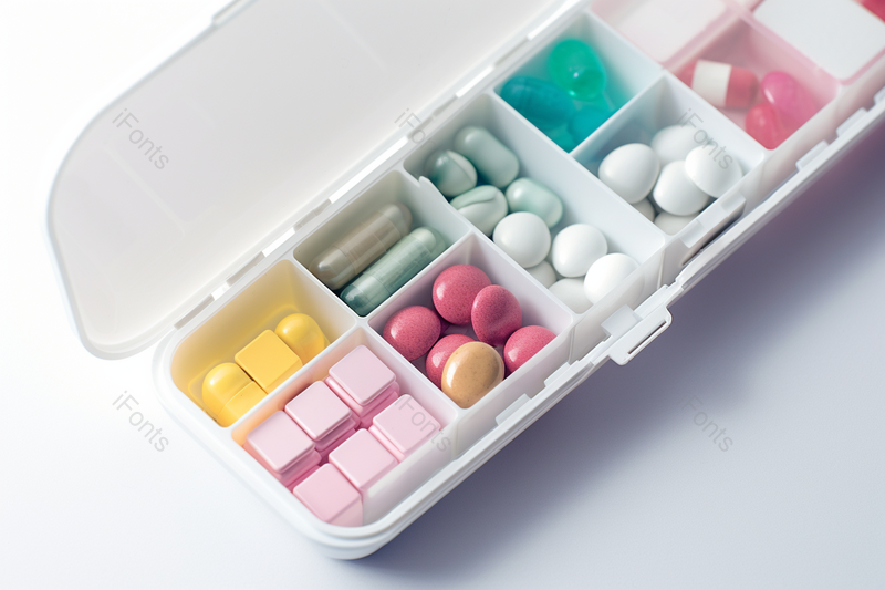 白色的药品分装盒高清摄影图,高清,摄影图,摄影图片,图片大全,摄影图免费下载
